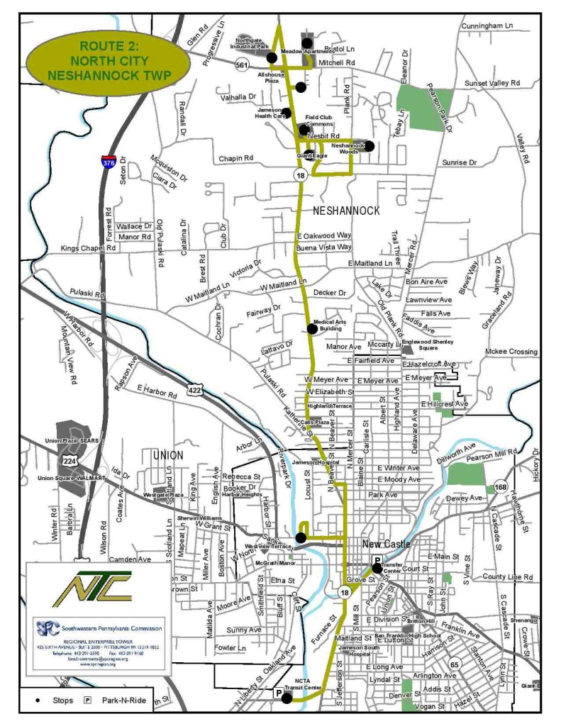 mapNC2 | New Castle Area Transit Authority